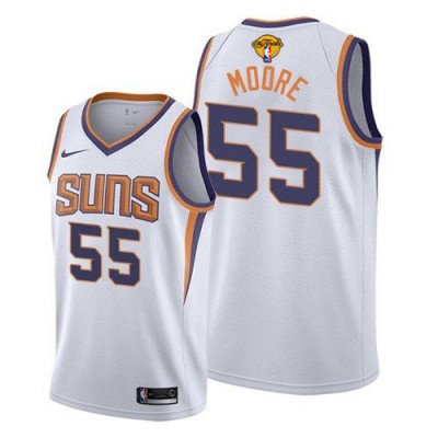 Nike Phoenix Suns #55 E'Twaun Moore Youth 2021 NBA Finals Bound Swingman Association Edition Jersey White